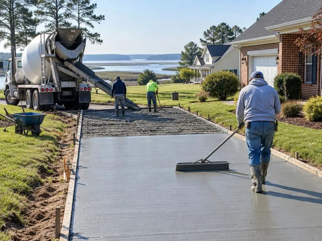 Concrete Driveways in Suffolk, VA