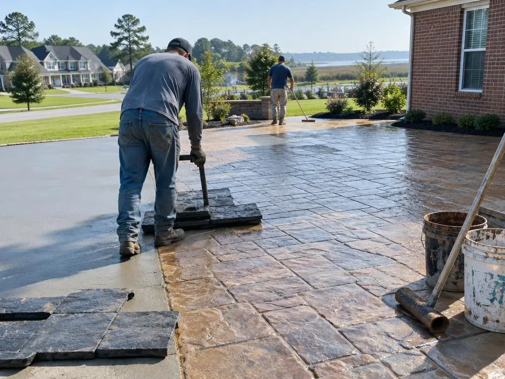 Stamped Concrete in Suffolk, VA